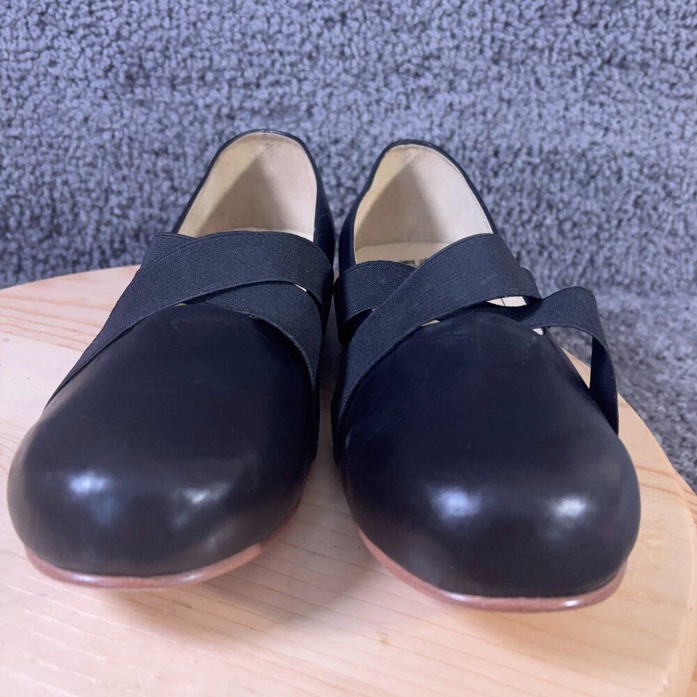 Hitchcock Wide Shoes Women Size 10 Black Leather Mary Jane Loafer Made in Mexico - Picture 2 of 9